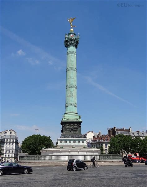 Place de la Bastille in Paris, France .
